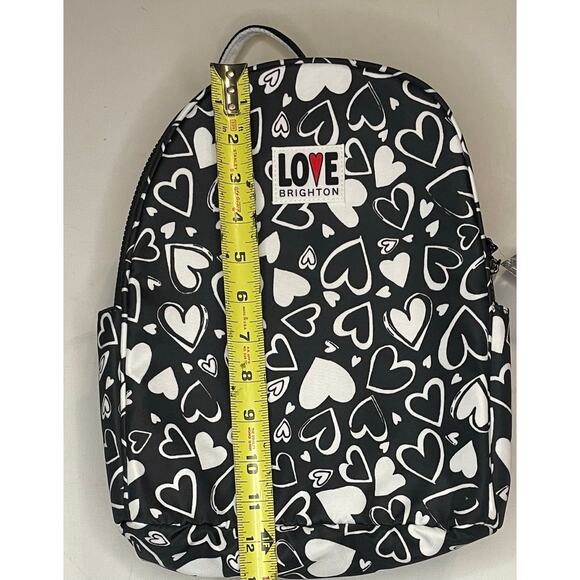 Brighton “Endless Love” Heart Backpack NWT $150 –Black & White Y2K Statement Bag - Picture 5 of 9